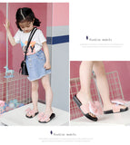 Girl Princess Fashion Bow Flip-flops with Non-slip Soft Base Shoes