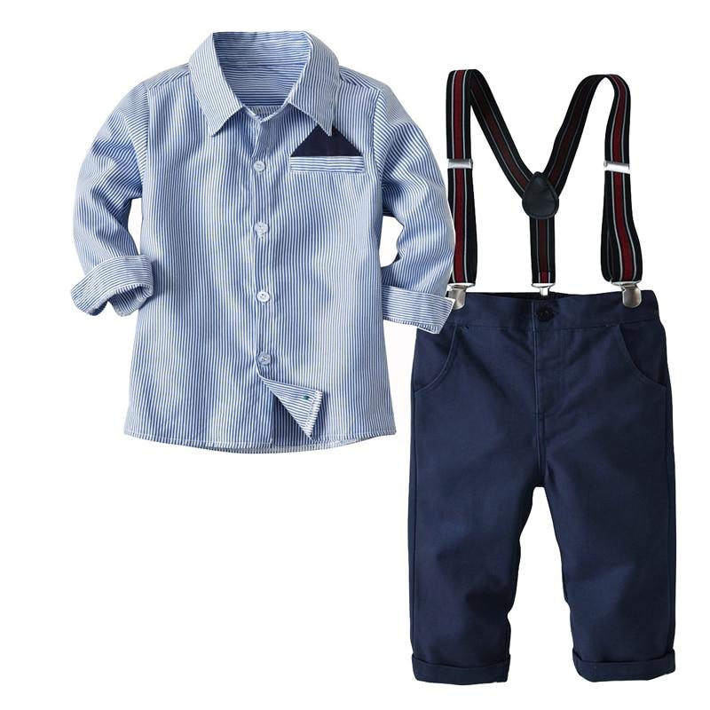 Kid Baby Boys Striped Costume Long Sleeves 2Pcs/Set