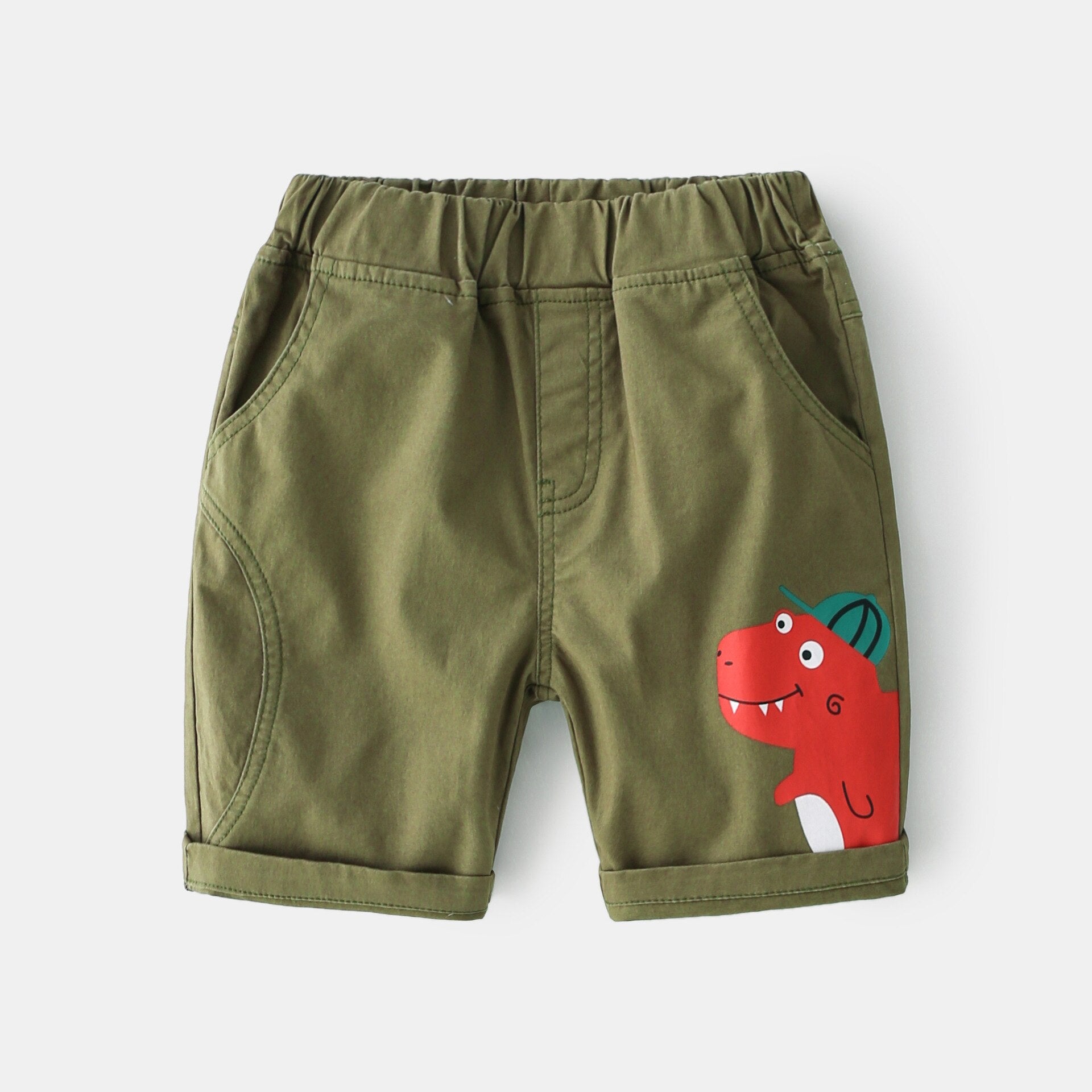 Kid Boy Dinosaur Cute Sweet Gentleman Shorts Pants