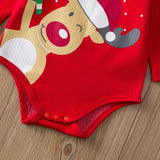 Baby Christmas Long-sleeved Climbing One-piece Romper