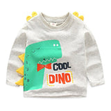 Kid Baby Boys Cartoon Dinosaur Long Sleeve Casual T Shirt