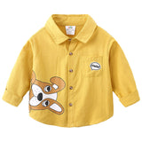 Kid Baby Boy Girl Fashion Casual Cotton Cartoon Animal Print Shirt