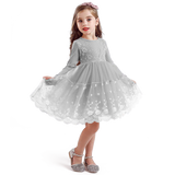 Kid Girls Princess Flower Ball Gown Party Dresses