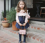 Kid Baby Girl Elegant Princes Lace Dress 2 Pcs Set