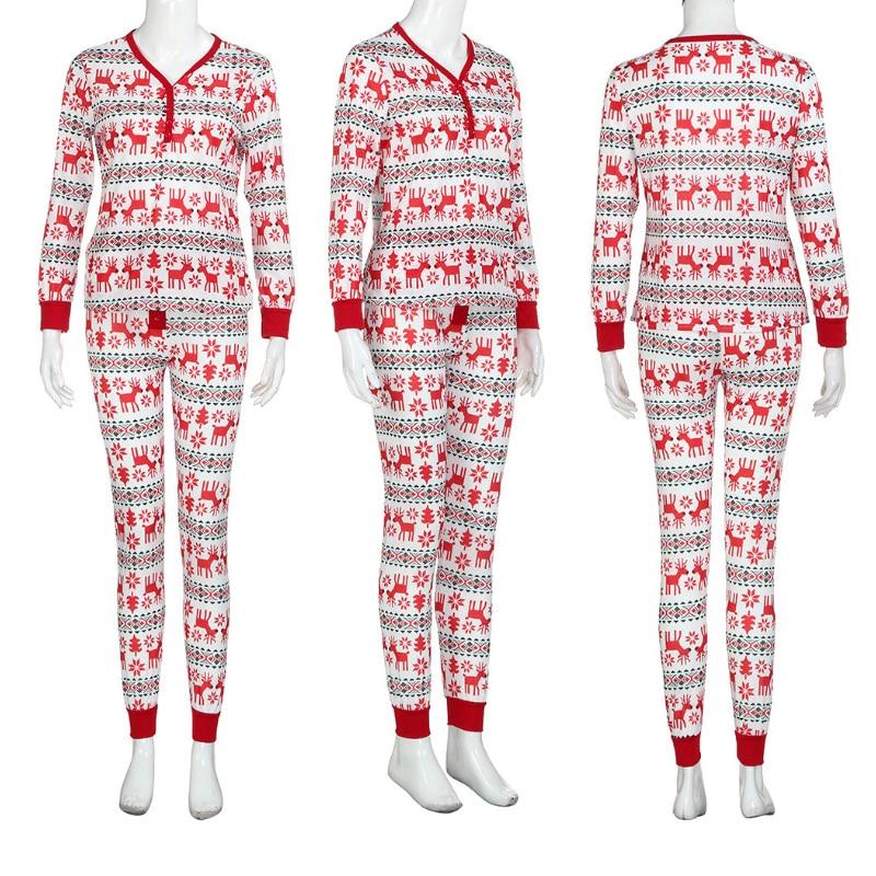 Family Matching Christmas Pajamas Mommy Daughter Clothes Set