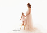 Maternity Tulle Dresses Sexy Strapless Photography Props Dress