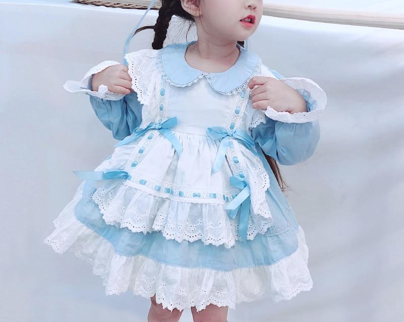 Kids Baby Girl Pan Collar Lolita Little Girl Dresses