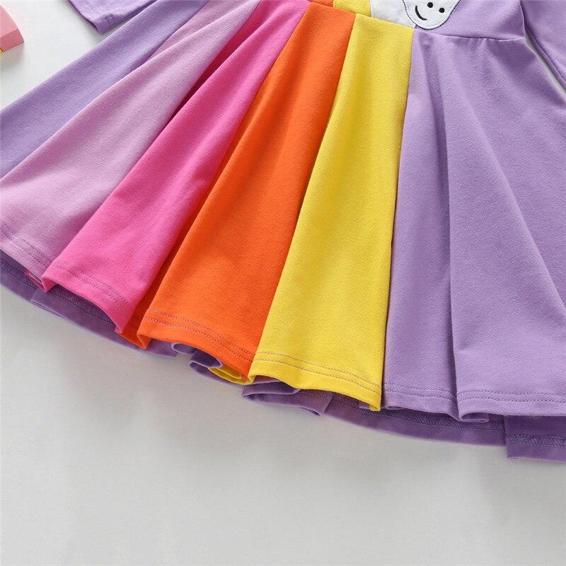 Kid Baby Girl  Cartoon Embroidered Cusual  Dresses
