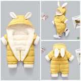 Autumn Winter Overall Infant Baby Down Cotton Thickened Romper