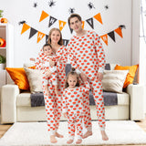 Family Matching Halloween Pajamas Long Sleeve Pumpkin Sleepwear Nightwear