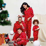 Christmas Pajamas Set Hooded Zipper Baby Romper Cartoon Family Matching
