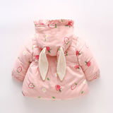 Newborn Baby Girl Clothes Print Hooded Coats