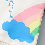 Kid Baby Girl Spring Autumn New Girls Printed Rainbow Striped T-Shirt