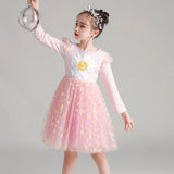 Kid Girl Skirts Korean Gauze Sunflower Princess Dresses