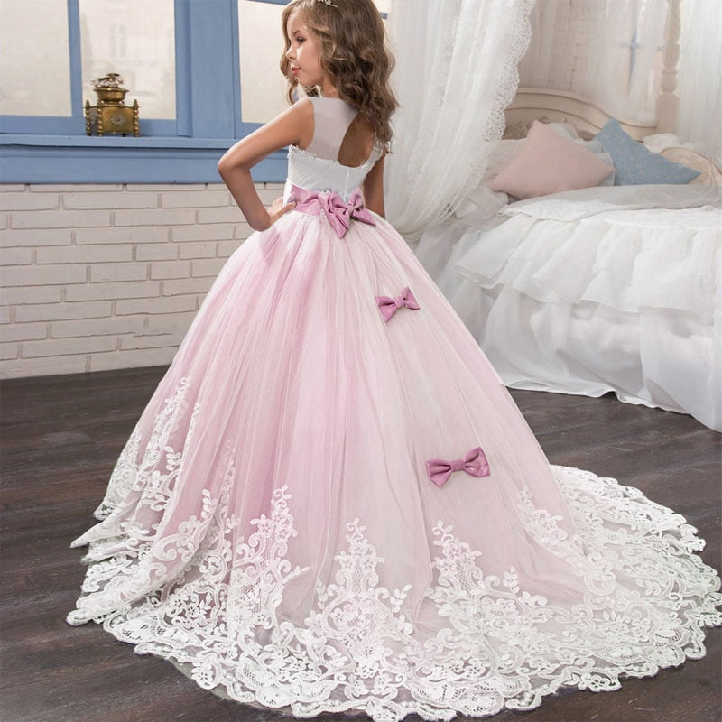 Elegant Kids Girl Wedding Formal Party Princess Dresses