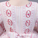 Kids Girl Long-sleeved Lolita Skirt  Princess Cotton Dress