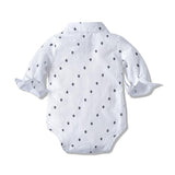 Kid Baby Boy Set Autumn Long-sleeved Romper Formal Suit 3 Pcs