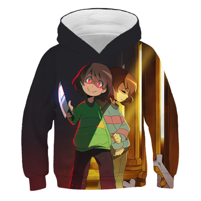 Hoodie Kids Anime Elf Hoodie Boy Print Sweatshirt
