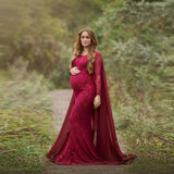 Maternity Maxi Gown Photo Shoot Pregnancy Photography Props Dresses