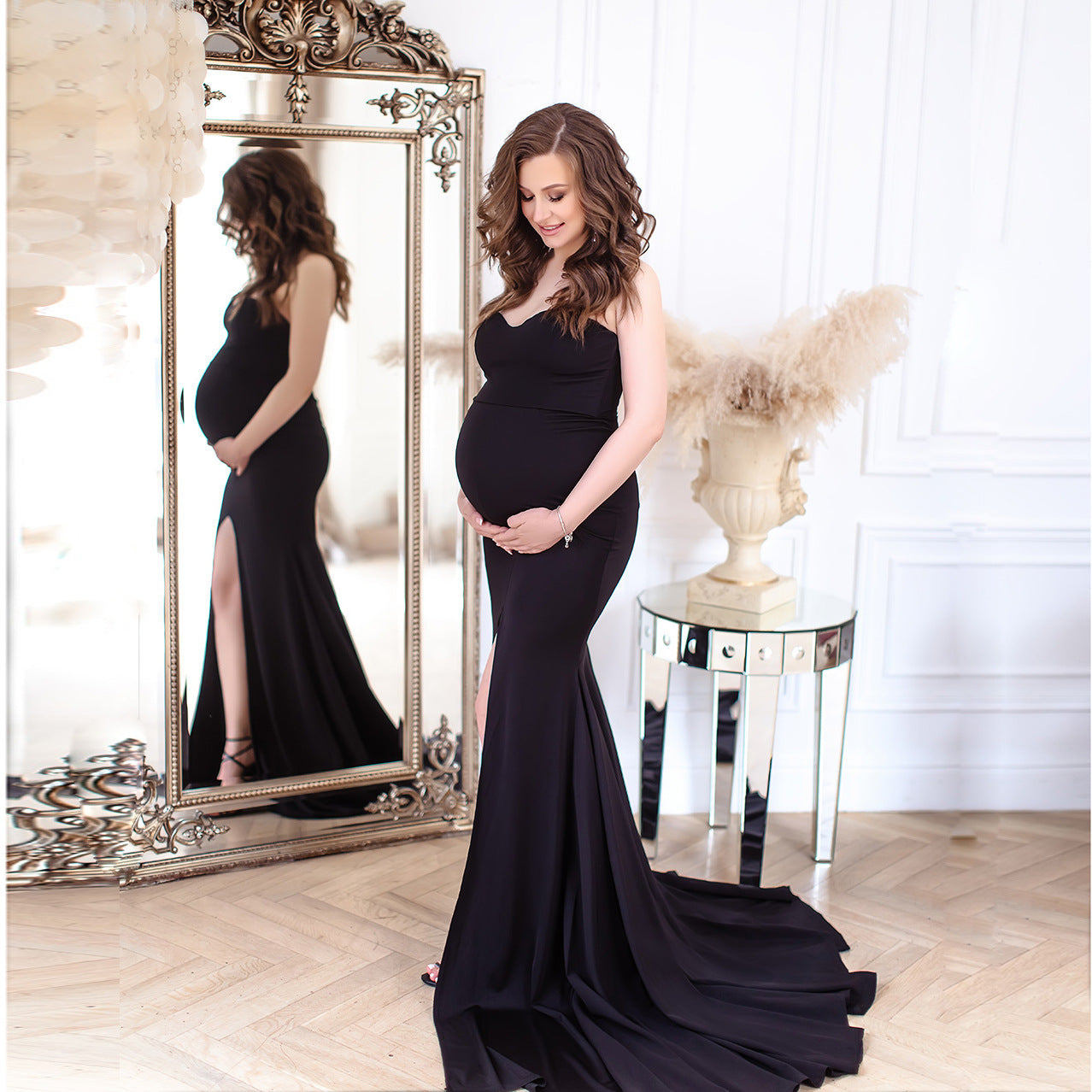 Maternity Maxi PhotoShoot Cotton Pregnant Photography Dresses