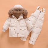 Kid Baby Girl Down Jacket Suit Infants 2 Pcs Sets