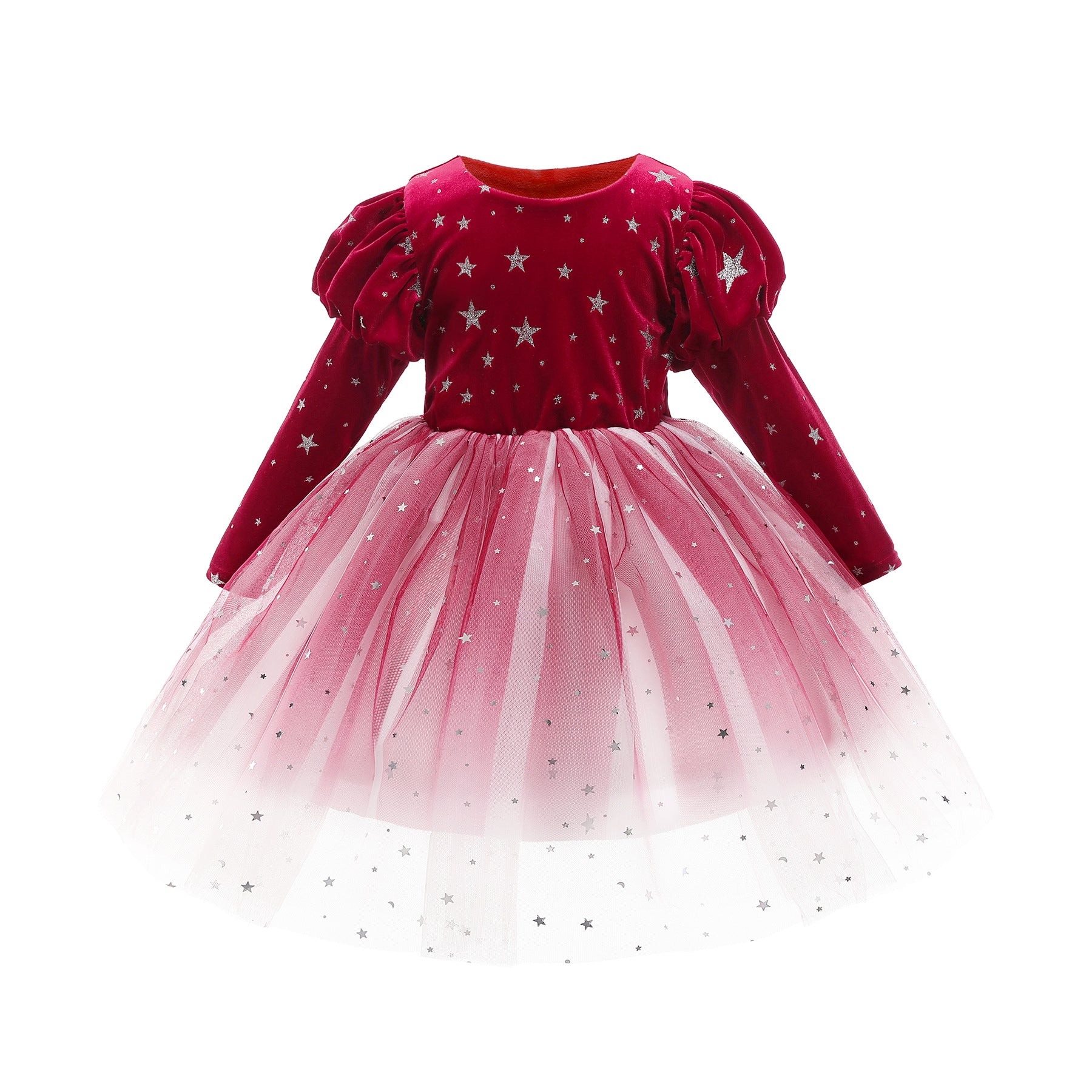Kid Baby Girls Boutique Embroidered Flower Princess Dress