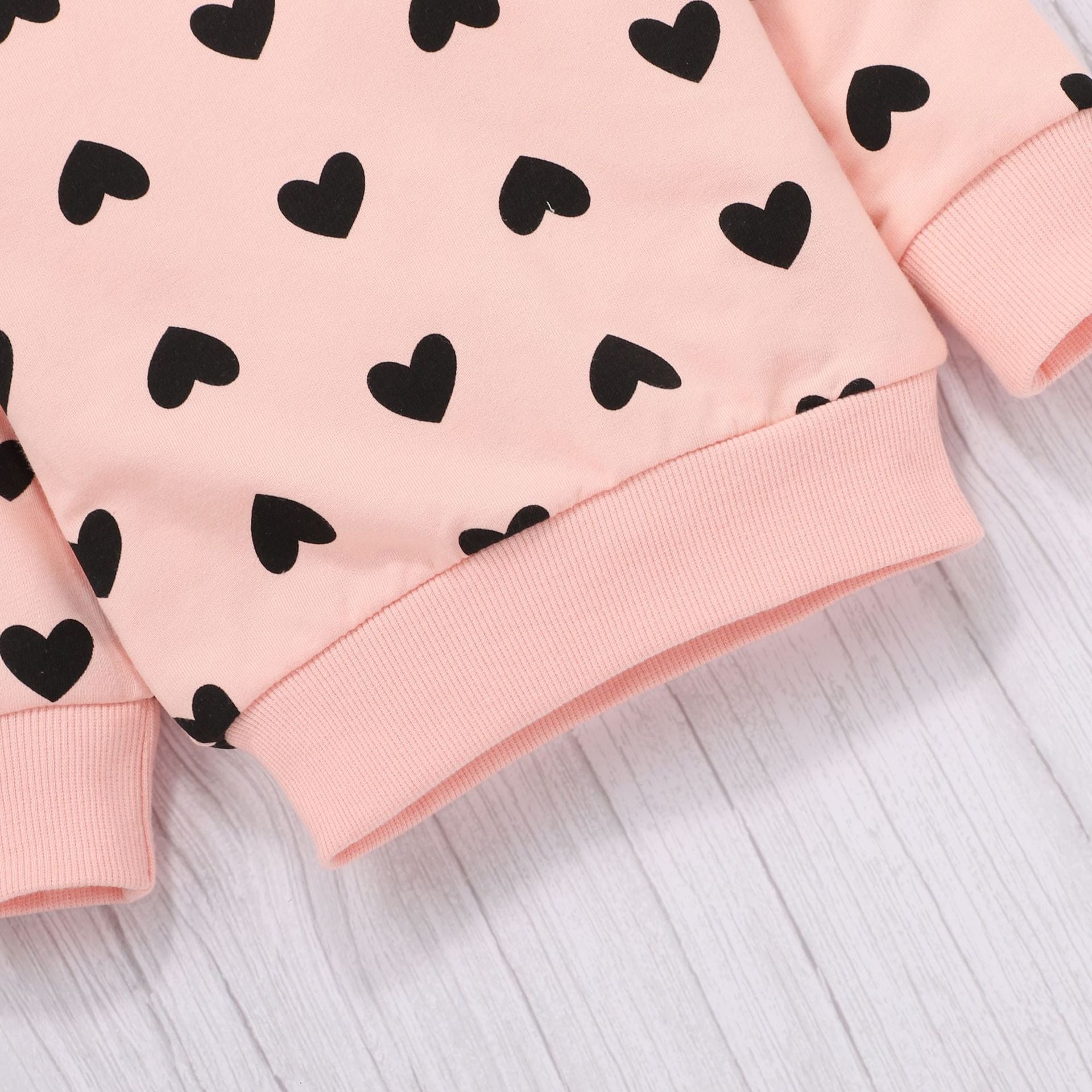 Baby Girls Love Valentine Printed Cotton Set 2 Pcs