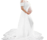 Maternity Photography Props Chiffon Pregnancy Maxi Dress