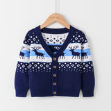 Kid Baby Boy Girl Deer Knitted Cardigans Sweaters
