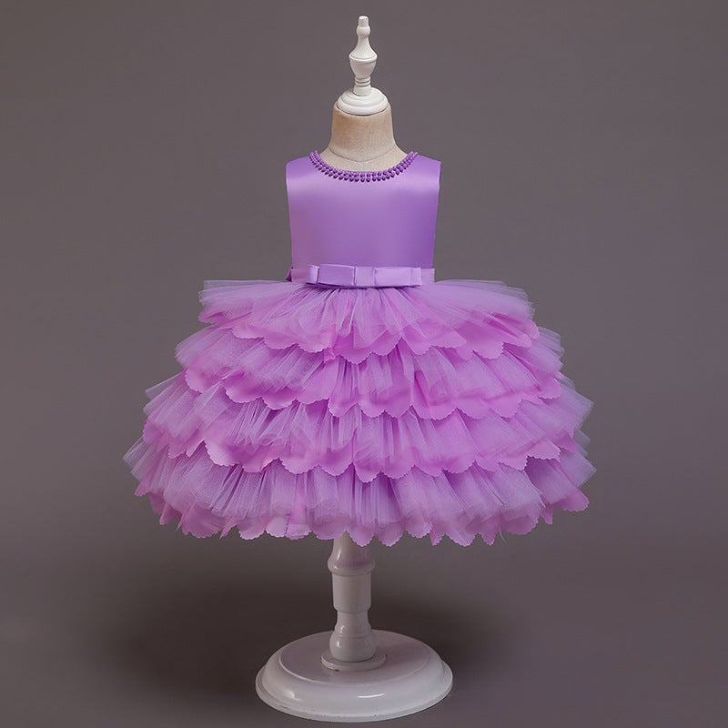 New Baby Princess Dress Multi Layer Cake Puff Party Dress