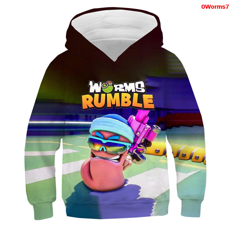 Kid Boy Girl Womms Rumble Full Color 3D Digital Printed Hoodie