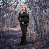 Maternity Photography Dress Floor Length Silk Long Dress