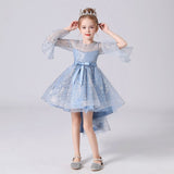 Kid Baby Girls Sequins Tutu Trailing Ball Gown Princess Dress