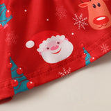 Baby Girl Christmas Long Sleeve Suspender Dresses