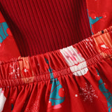 Baby Girl Christmas Long Sleeve Suspender Dresses