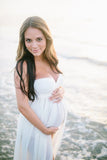 Maternity Photography Props Pregnancy Cotton Maxi Dress