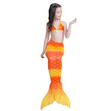 Kid Girl Blast Mermaid Bikini Mermaid Tail Print Swimsuit Sets 2 Pcs