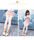 Kid Baby Girl Skirt-pants Cake Printed Lace Leggings Pants