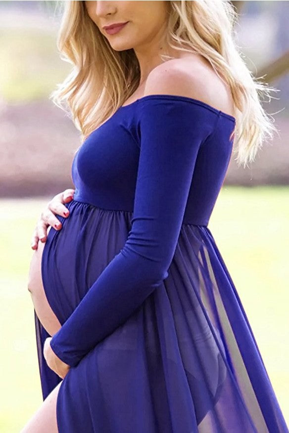 Maternity Photography Props Maxi Pregnancy Cotton Sexy Prop Dresses