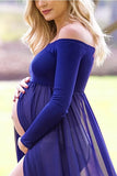 Maternity Photography Props Maxi Pregnancy Cotton Sexy Prop Dresses