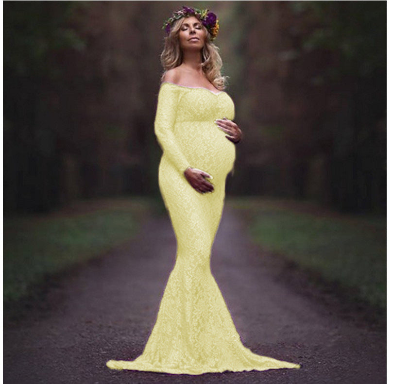 Maternity Photo Shoot Pregnancy Maxi Gown Dresses