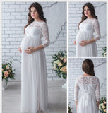 Pregnant Maternity Photography Props Lace Dress