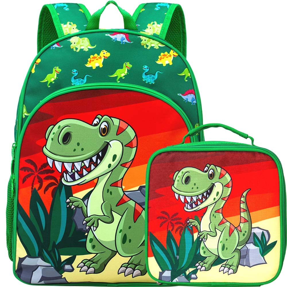 Boy 16-inch Dinosaur Schoolbag Box Preschool Backpack