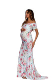 Maternity Floral Long Maxi Gown Photography Dresses