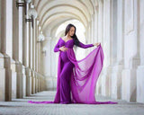 Maternity Photography Long Cloak Fitted Pregnancy Dresses