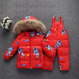 Kid Baby Girl Down Jacket Winter 2 Pcs Sets