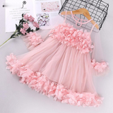 Kid Baby Girls Floral Princess  Elegant Lace Wedding Party Dresses