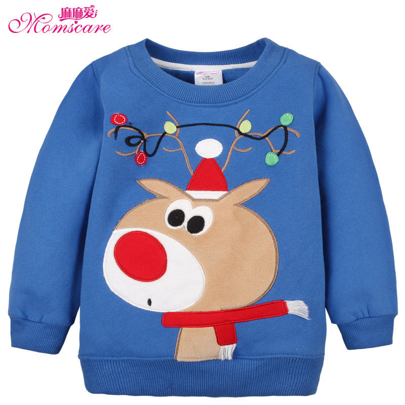 Kid Baby Christmas Thickened Plush Sweater Top