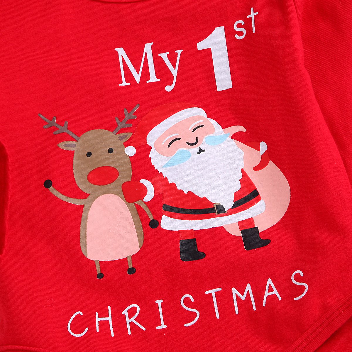 Baby Girl  Christmas Long-sleeved Santa Claus Dresses