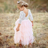 Kid Baby Girl Lace Flower Wedding Princess Party Pageant Dresses